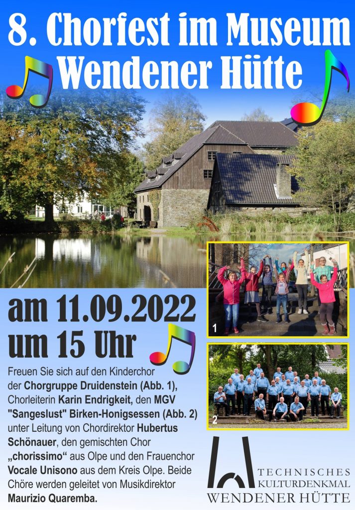 8. Chorfest am 11. September 2022 auf der Wendener Hütte ab 15:00 1