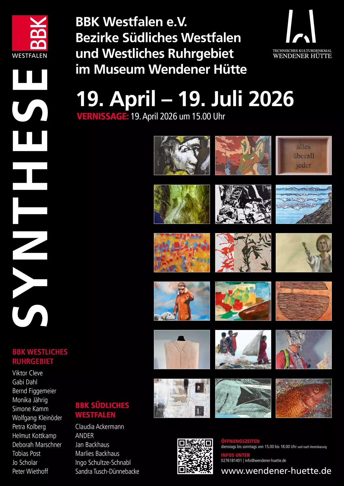 Synthese – BBK Westfalen e.V. – 19. April – 19. Juli 2026 im Museum Wendener Hütte