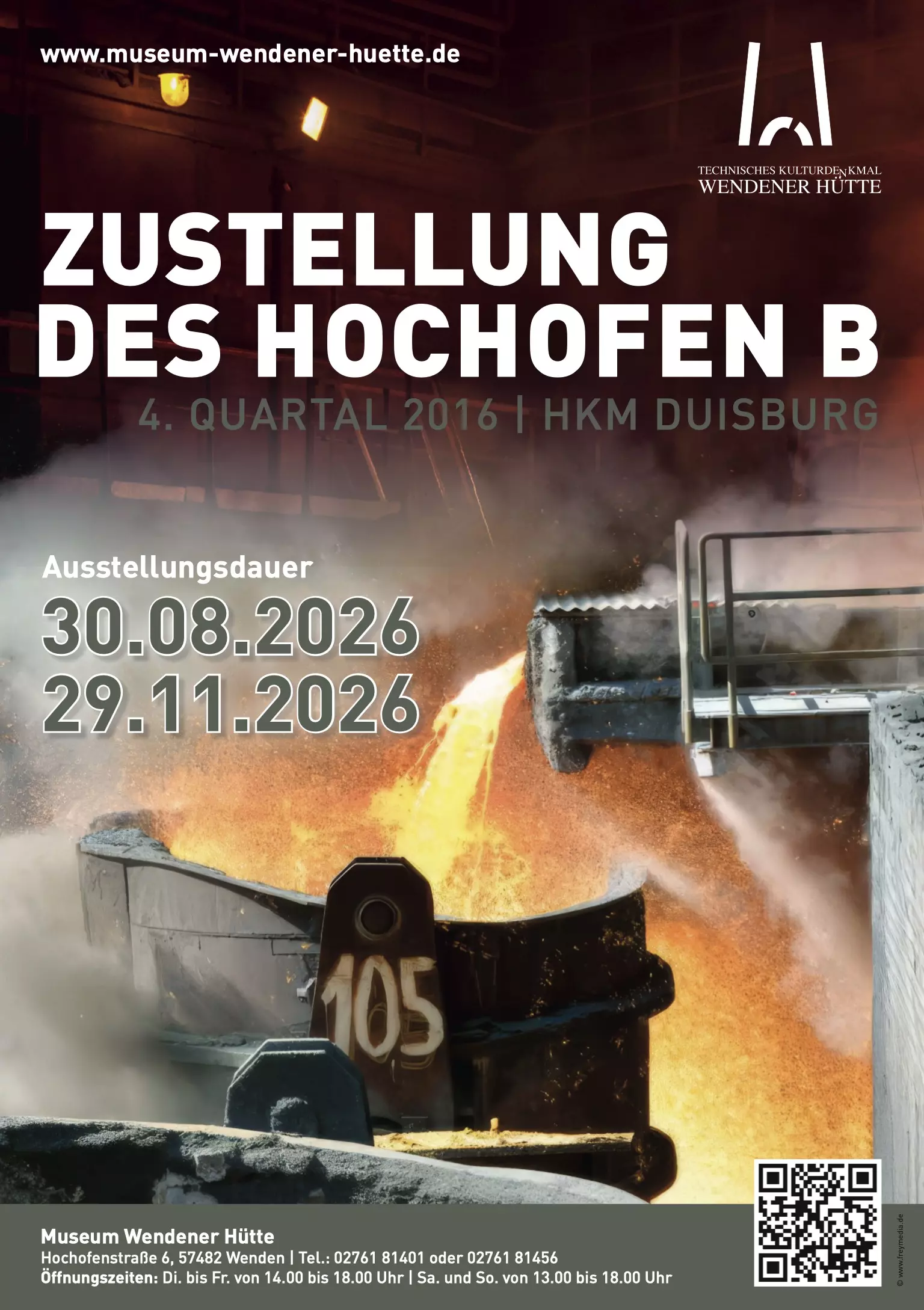 Ausstellung Hochofen - Wendener-Huette - Plakat-A2